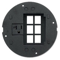 Hubbell S1SPMAX SystemOne Sub-Plate, SIEMON MAX and Power