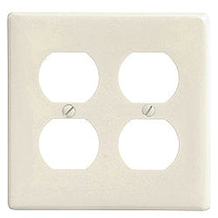 Hubbell NP82I 2-Gang Standard Size Duplex Plate