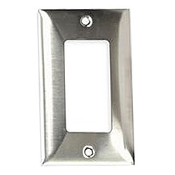 Hubbell SS26 Styleline/Rectangular Standard Size 1-Gang Satin Stainless Wallplate
