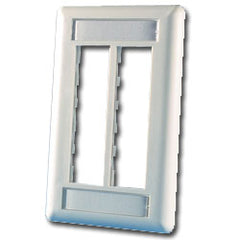 Legrand - Ortronics OR-40300545 TracJack™ 6-Port Single Gang Plastic Faceplate
