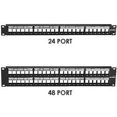 安全带 Leviton 49255-L24 1RU 24‑Port Patch Panel with Magnifying