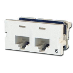 Legrand - Ortronics OR-S22600 Series II, Two-port Clarity™ 6,T568A/B, 180 degree