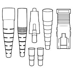 Corning 95-051-41-SP SC Multimode Connector with Ceramic Ferrule
