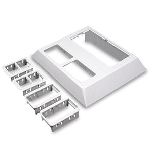 Legrand - Wiremold 5007C-2RT Access® 5000 Series Raceway Deep Device Plate for Ortronics