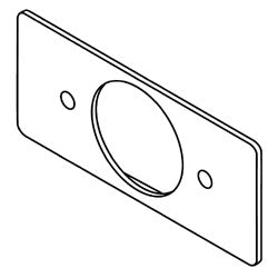 Legrand - Wiremold 5507T1 5507 Series™ Single Receptacle Faceplate 1.59" Diameter