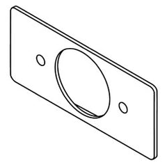 Legrand - Wiremold 5507T1 5507 Series™ Single Receptacle Faceplate 1.59" Diameter