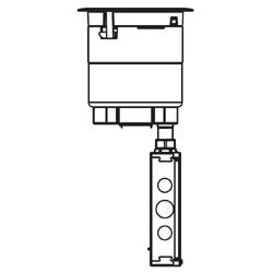 Legrand - Wiremold 8ATC Evolution 8AT Series Recessed Assembly with Surface Style Cover