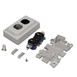 Legrand - Wiremold 1543GL 1500 and 2600 Series™ Steel Pancake® Overfloor Raceway Grounding Duplex Receptacle