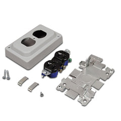 Legrand - Wiremold 1543GL 1500 and 2600 Series™ Steel Pancake® Overfloor Raceway Grounding Duplex Receptacle