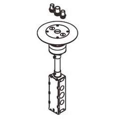 Legrand - Wiremold RC7AFFTC Series Flush Furniture Feed Poke-Thru Assembly