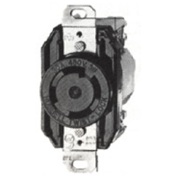 Hubbell HBL2730 Insulgrip® Twist-Lock® 3-Pole 4-Wire Receptacle