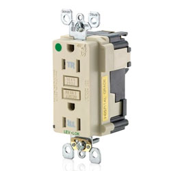 Leviton MT163-HGR Lev-Lok Decora Plus Modular 20 Amp Hospital Grade Tamper-Resistant Receptacle