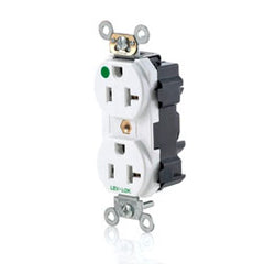 Leviton M8300-H Lev-Lok 20 Amp Extra Heavy Duty Modular Narow Body Duplex Hospital Grade Receptacle