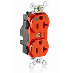 Leviton M8200-IG Lev-Lok Heavy Duty Modular 15 Amp Duplex Hospital Grade Receptacle