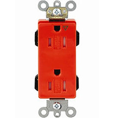 Leviton MT162-IGI Lev-Lok Decora 15 Amp Industrial Grade Tamper Resistant Modular Duplex Receptacle