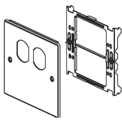 Legrand - Wiremold V4047BX 4000® Series Two-Gang Cover One Duplex Receptacle