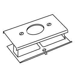 Legrand - Wiremold G3033JE 3000® Series Single Receptacle Cover
