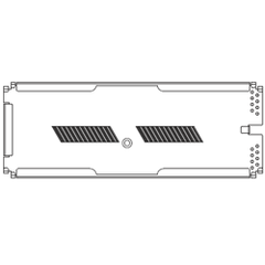Corning M67-078 Wide Splice Tray for 24 Heat-Shrink Fusion Splices - Type 4S