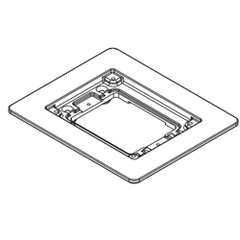 Legrand - Wiremold 818TCAL Fire Classified Floor Box Single-Gang Flange