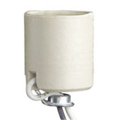Leviton 8052-8 One-Piece Keyless Incandescent Unglazed Porcelain Lampholder