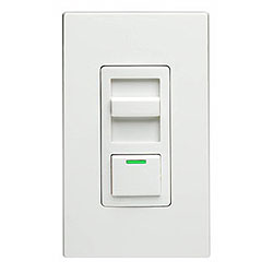 Leviton IPX06-70Z IllumaTech 600VA-277VAC Fluorescent Slide Dimmer