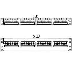 Legrand - Ortronics OR-PSD5E6U Clarity 5E Standard Density Patch Panel with Six-Port Modules