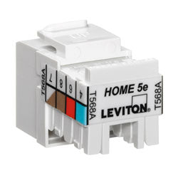 Leviton 5EHOM-R HOME Category 5e QuickPort Snap-in Connector
