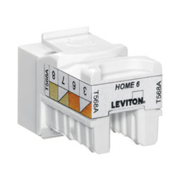 Leviton 61HOM-R HOME Category 6 QuickPort Snap-in Connector