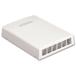 Panduit® NK6BXEI-AY NetKey 6-Port Surface Mount Box