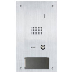 Aiphone IS-SS-HID IS Series Stainless Steel Flush Mount Audio Door Station with HID Proximity Reader