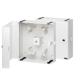 Leviton CPS48-STD LightSpace Single Door Empty CPS Series 48 Fiber Tray Customer Premise Splice Enclosure