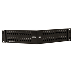 Hubbell HP6A48AU NextSpeed Ascent Cat 6A 48-Port Angled Patch Panel