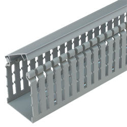Panduit® HN1-5X2 Type HN Hinged Cover Narrow Finger Slotted PVC Wiring Duct (6')