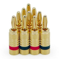 Legrand - On-Q 364827-V5 Gold Banana Plugs 5 Pair Pack