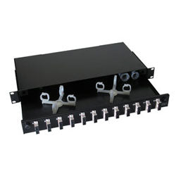 Hubbell FEUR12SCM OPITchannel Fiber Interconnection Shelf (Loaded)