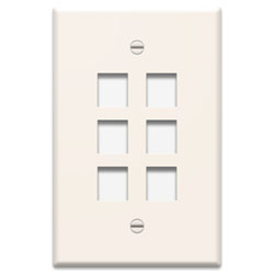 Legrand - On-Q WP3300-WH Single Gang Oversized Wall Plate