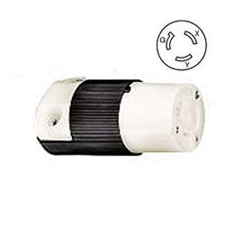 Hubbell HBL4579C 15Amp 250V, NEMA L6-15R Locking Connector