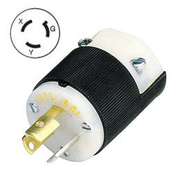 Hubbell HBL4570C 15Amp 250V, NEMA L6-15P Locking Plug