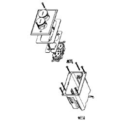 Legrand - Wiremold WMFB1DRB WMFB Series™ Single-Gang Floor Box Assembly