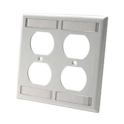 Legrand - Ortronics OR-40300256 Dual Gang Cover Plate