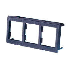 Legrand - Ortronics OR-42100054 Rear-Load Three Port TracJack™ Adapter Plate for Furniture Opening (Pkg of 5)
