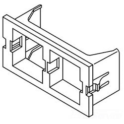 Legrand - Wiremold CM2-U2ATT CM Series™ 2A Single Systimax (Avaya) Unloaded Keystone Module