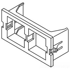 Legrand - Wiremold CM2-U2ATT CM Series™ 2A Single Systimax (Avaya) Unloaded Keystone Module