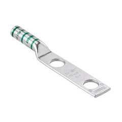 Panduit® LCC600-12-6 Two-Hole Copper Compression Long Barrel Lug, (Package of 6)