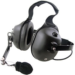 Pryme HDS-EMB Black Dual Earmuff Standard Headset
