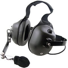 Pryme HDS-EMB Black Dual Earmuff Standard Headset