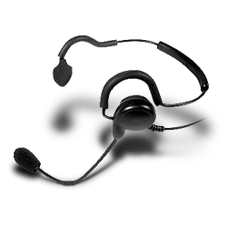 Pryme SPM-1483QD PATRIOT Medium Duty Quick Disconnect Behind-the-Head Headset for Motorola x83 Connector TRBO and APX Series