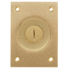 Hubbell S2425 Rectangular Floor Box Flush Cover - Combo 2-1/8" / 3/4" Receptacle