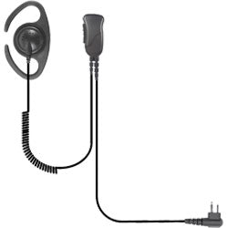 Pryme SPM-1263CQD DEFENDER Medium Duty Quick Disconnect Lapel Microphone with C-Shape Ear Hangar for Motorola x63