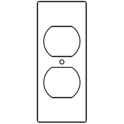 Legrand - Wiremold RFB119-SD RFB9 and RFB11 Series Duplex Receptacle Device Plates